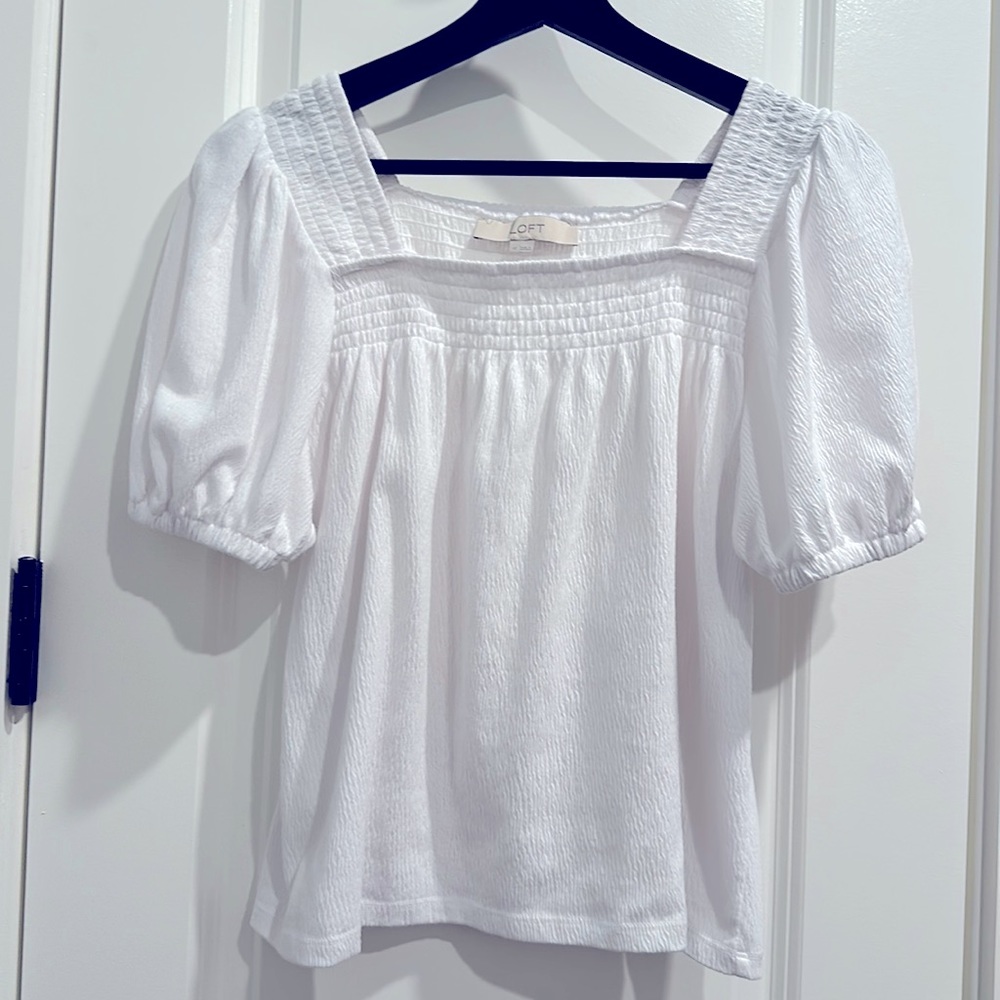 Loft white top
